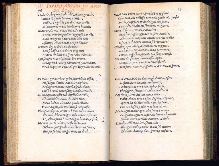 De sonetti di M. Benedetto Varchi, parte prima