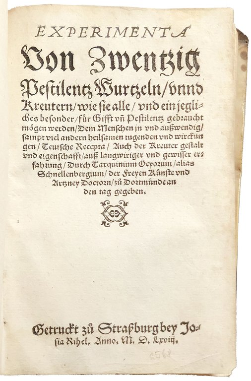 De vera curandae pestis ratione, liber unus [...]
