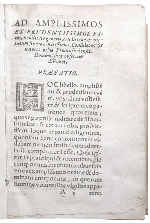 De vera curandae pestis ratione, liber unus [...]