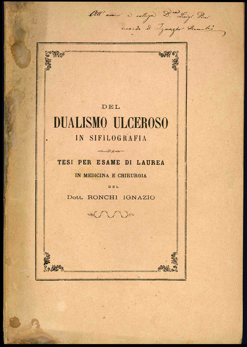 Del dualismo ulceroso in sifilografia. Tesi per esame di laurea …