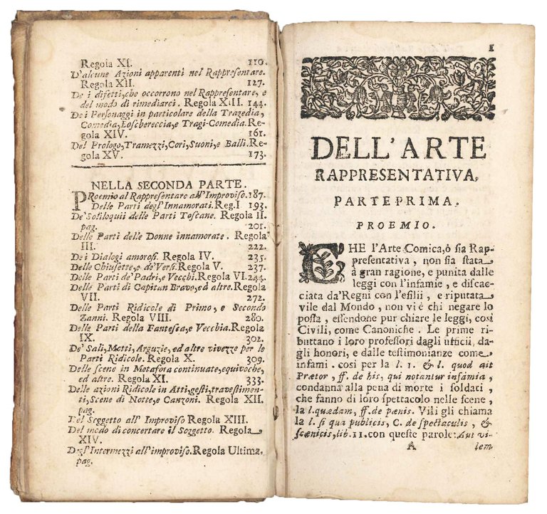 Dell'arte rappresentativa premeditata, ed all'improviso parti due. Giovevole non solo …