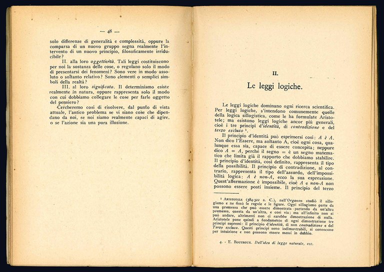 Dell'idea di legge naturale nella scienza e nella filosofia contemporanea. …