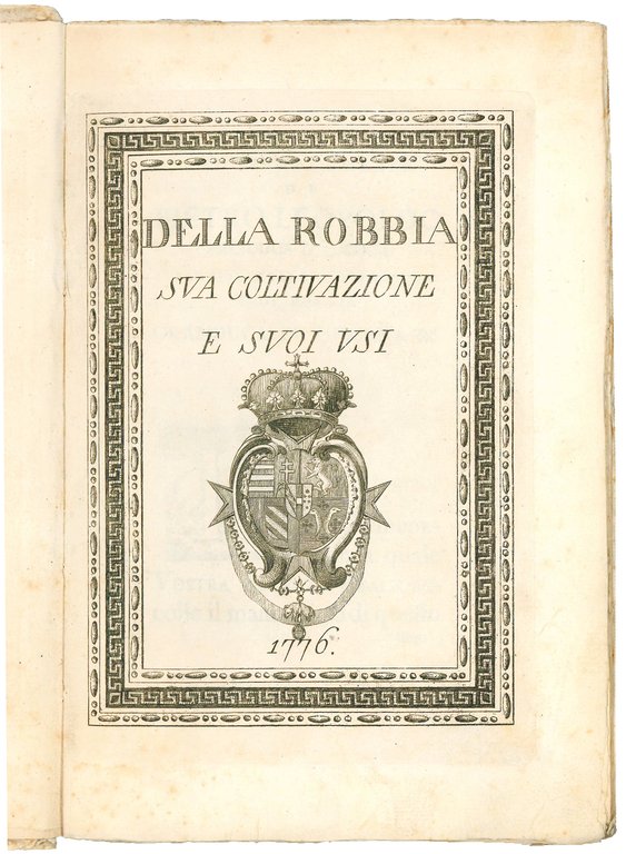 Della robbia sua coltivazione e suoi usi