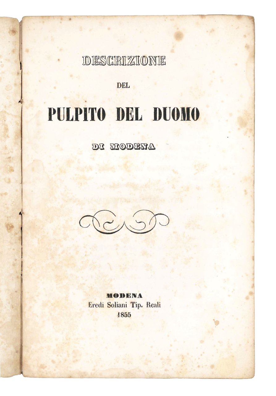 Descrizione del pulpito del duomo di Modena. | Immagine principale