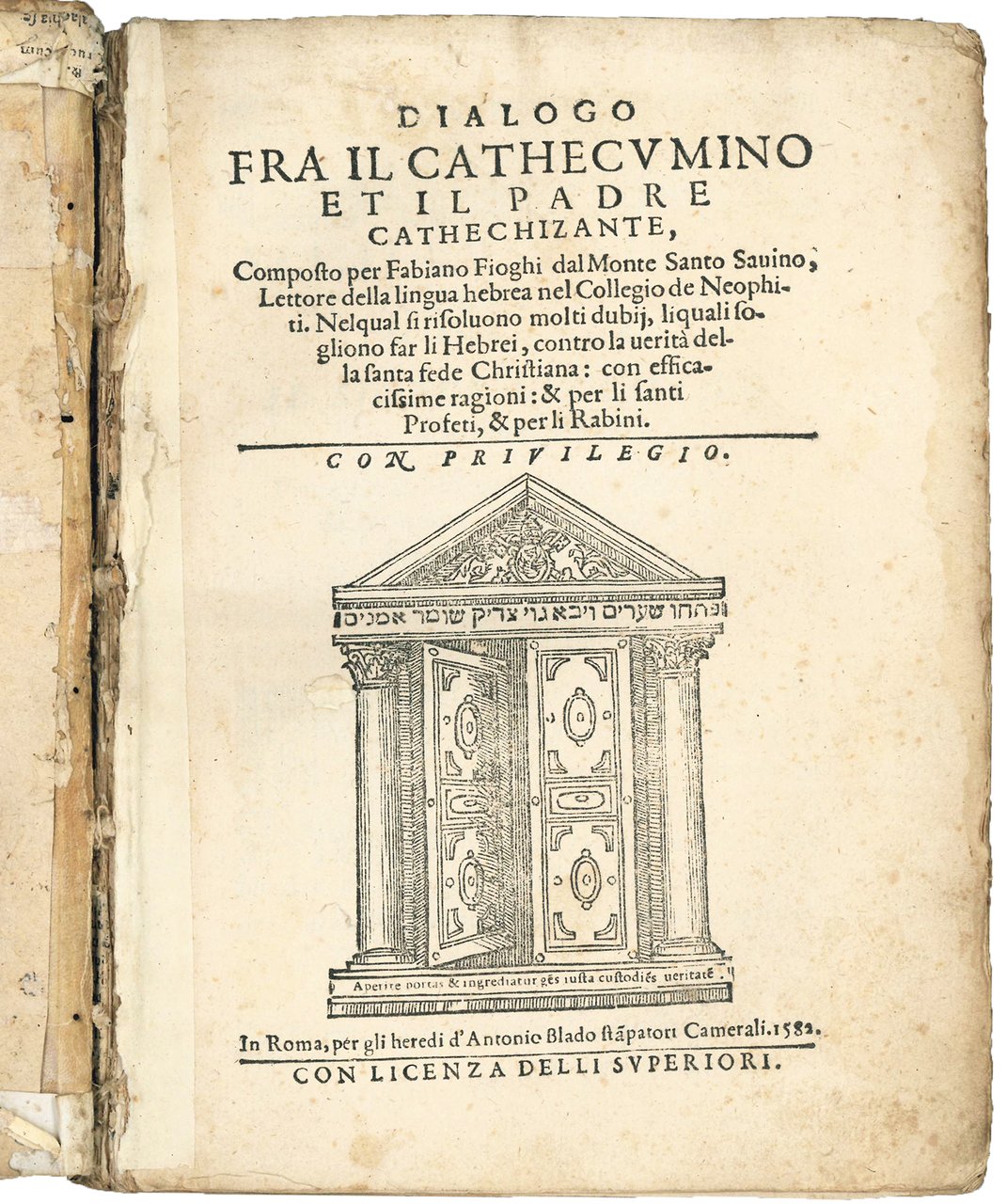 Dialogo fra il cathecumino et il padre cathechizante, composto per …