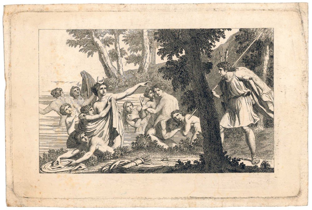 Diana ed Atteone. Stampa ottocentesca tratta da.