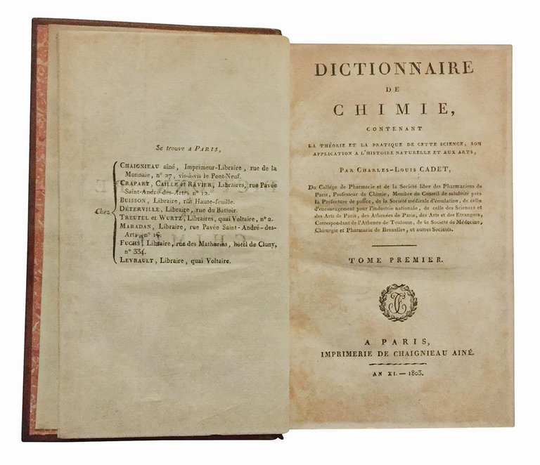Dictionnaire de chimie, contenant la théorie et la pratique de …