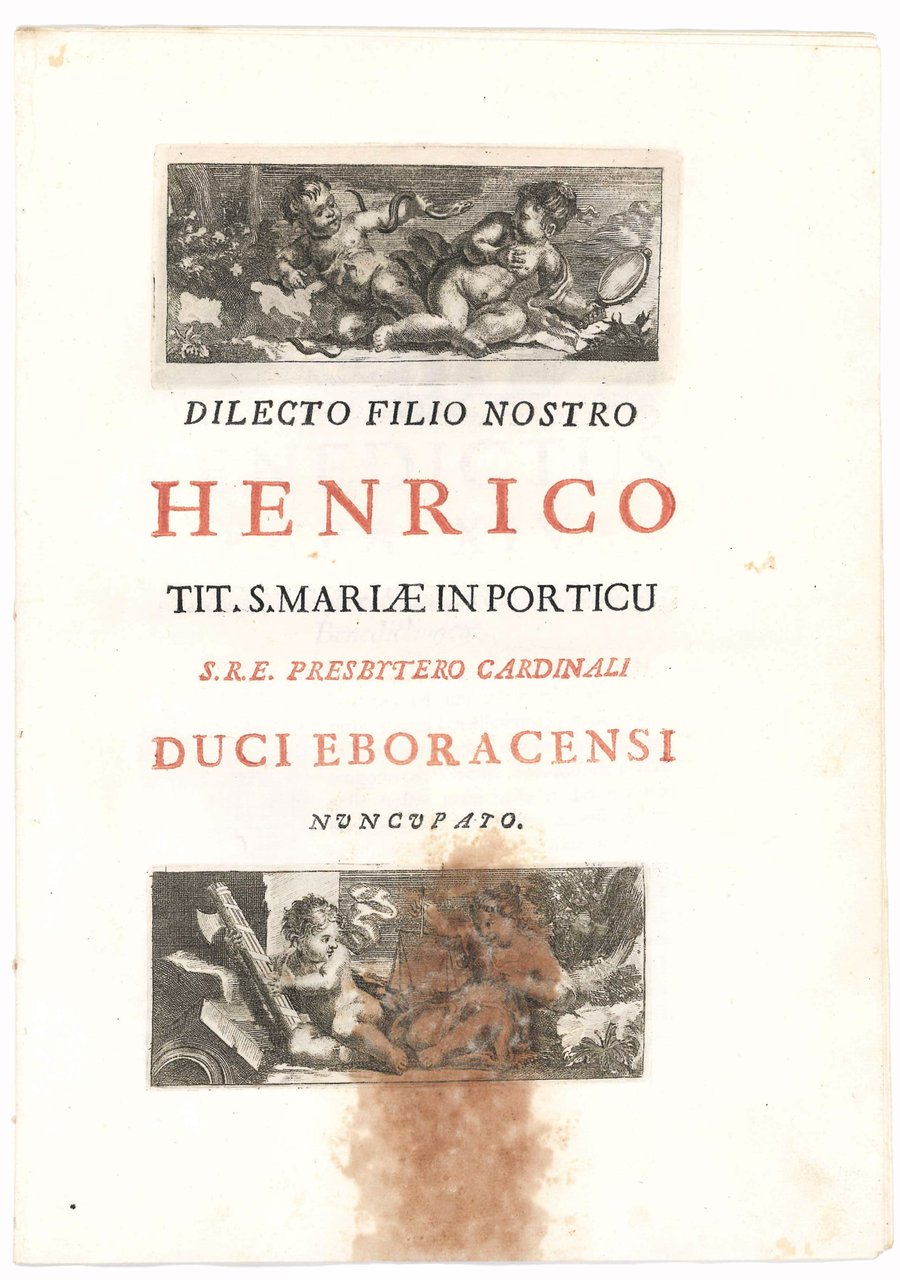 Dilecto filio nostro Henrico tit. S. Mariae in Porticu S.R.E. … | Immagine principale