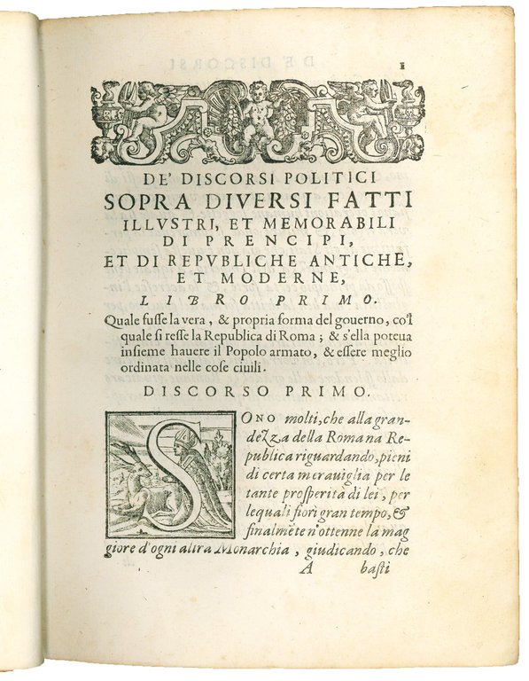 Discorsi politici di Paolo Paruta nobile vinetiano cavaliere e procurator …