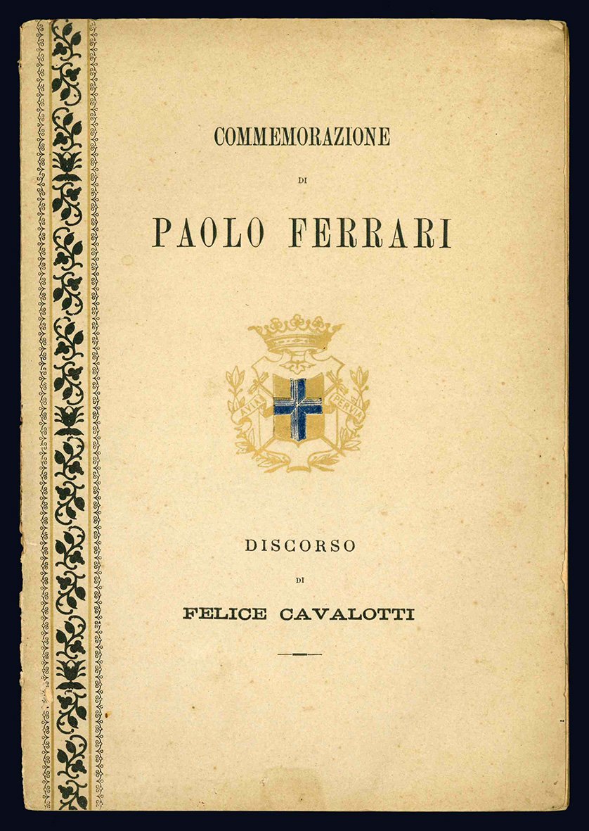 Discorso di Felice Cavalotti in onore di Paolo Ferrari pronunciato …