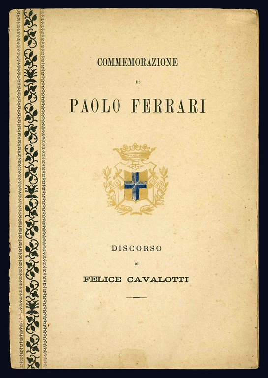Discorso di Felice Cavalotti in onore di Paolo Ferrari pronunciato … | Immagine Gallery 1