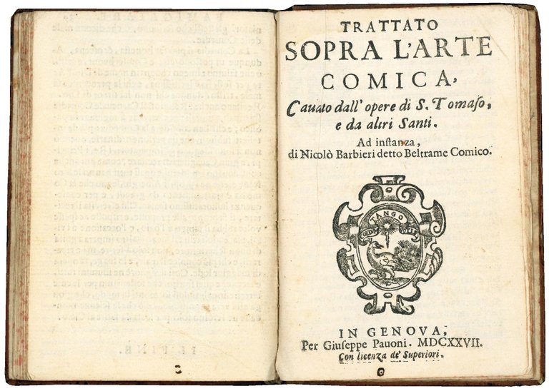 Discorso famigliare di Nicolao Barbieri detto Beltrame intorno alle comedie …