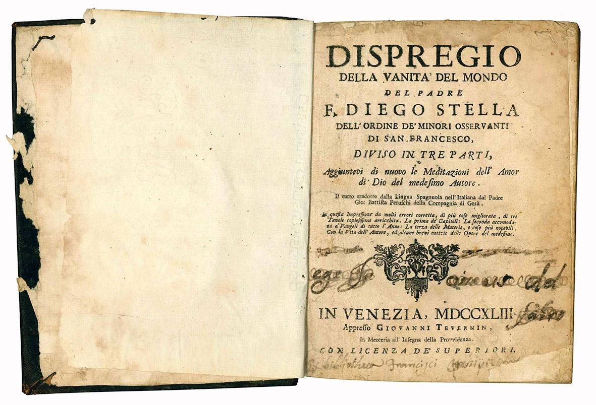 Dispregio della vanità del mondo del padre f. Diego Stella …