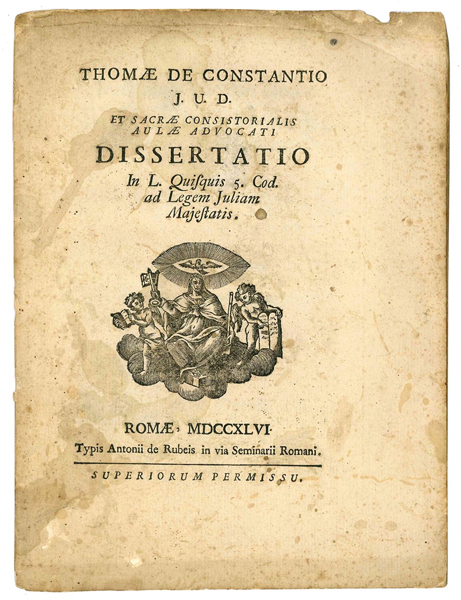 Dissertatio in L. Quisquis 5. Cod. ad Legem Juliam Majestatis.