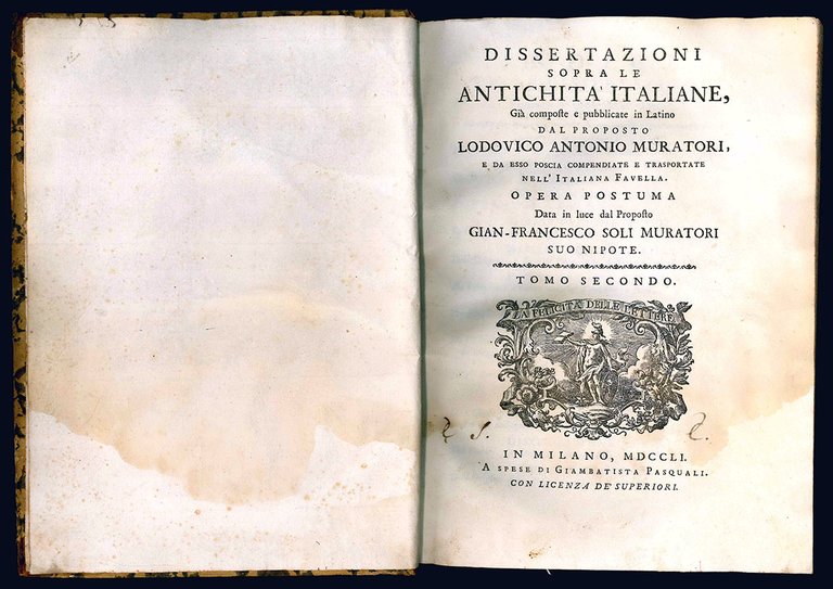 Dissertazioni sopra le antichità italiane, già composte e pubblicate in …