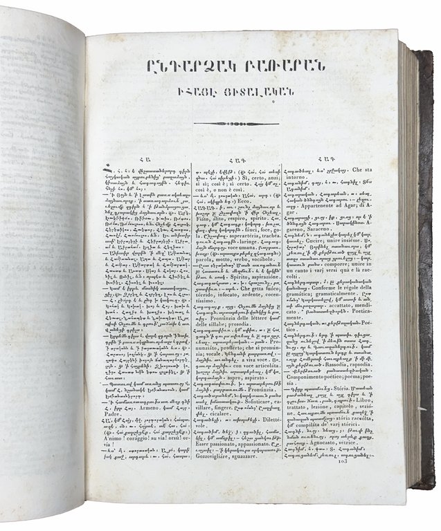 Dizionario armeno-italiano composto dal P. Emmanuele Ciakciak Dottore della Congregazione … | Immagine Gallery 3