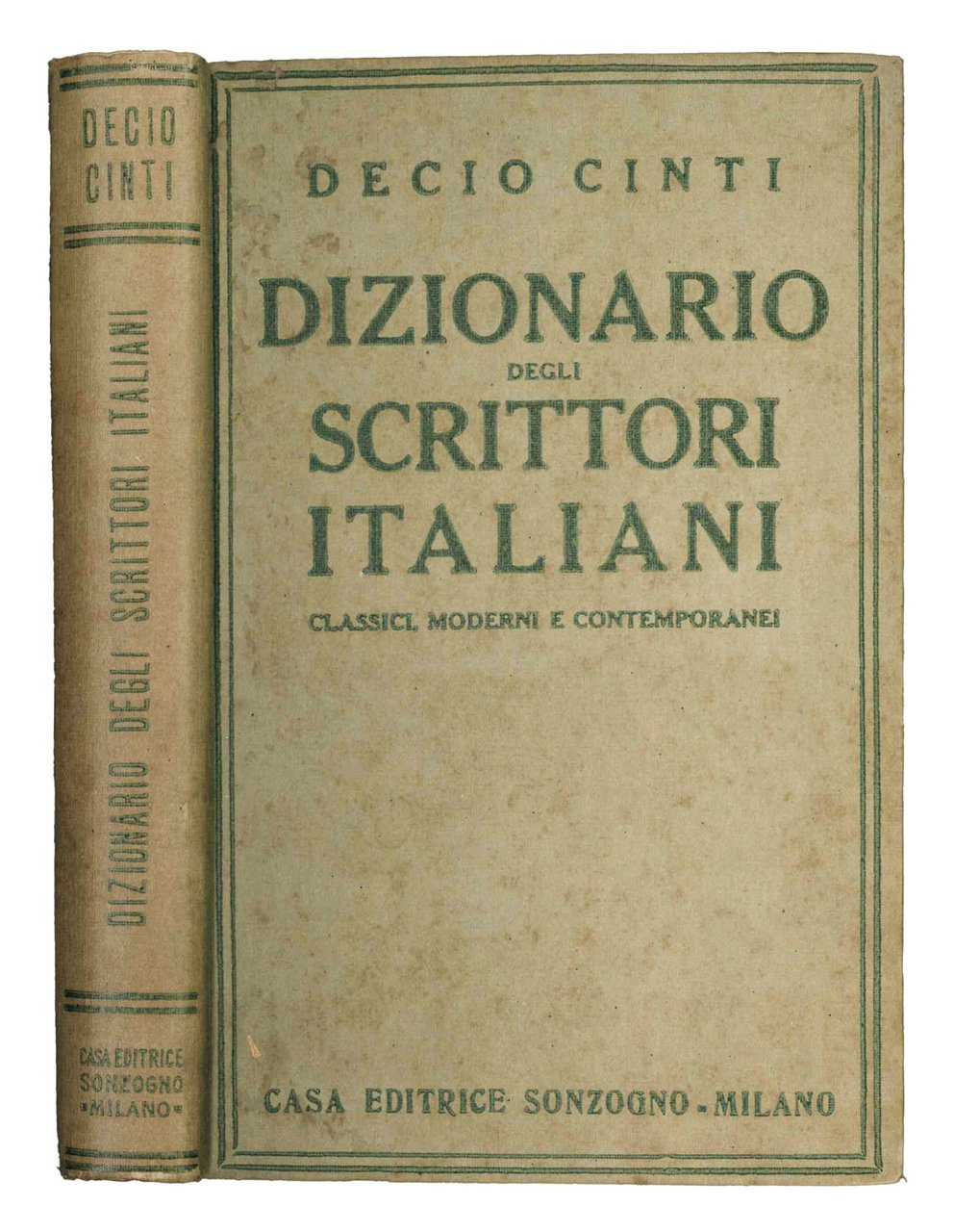 Dizionario degli scrittori italiani classici, moderni e contemporanei.