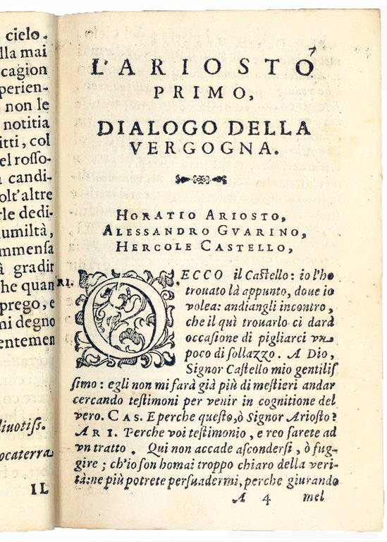 Due dialogi della vergogna