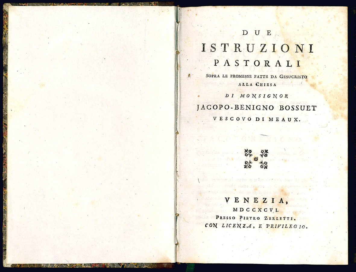 Due istruzioni pastorali sopra le promesse fatte da GesuCristo alla …