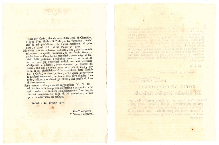 Due mandati di arresto firmati da Torino dal senatore Moyetta