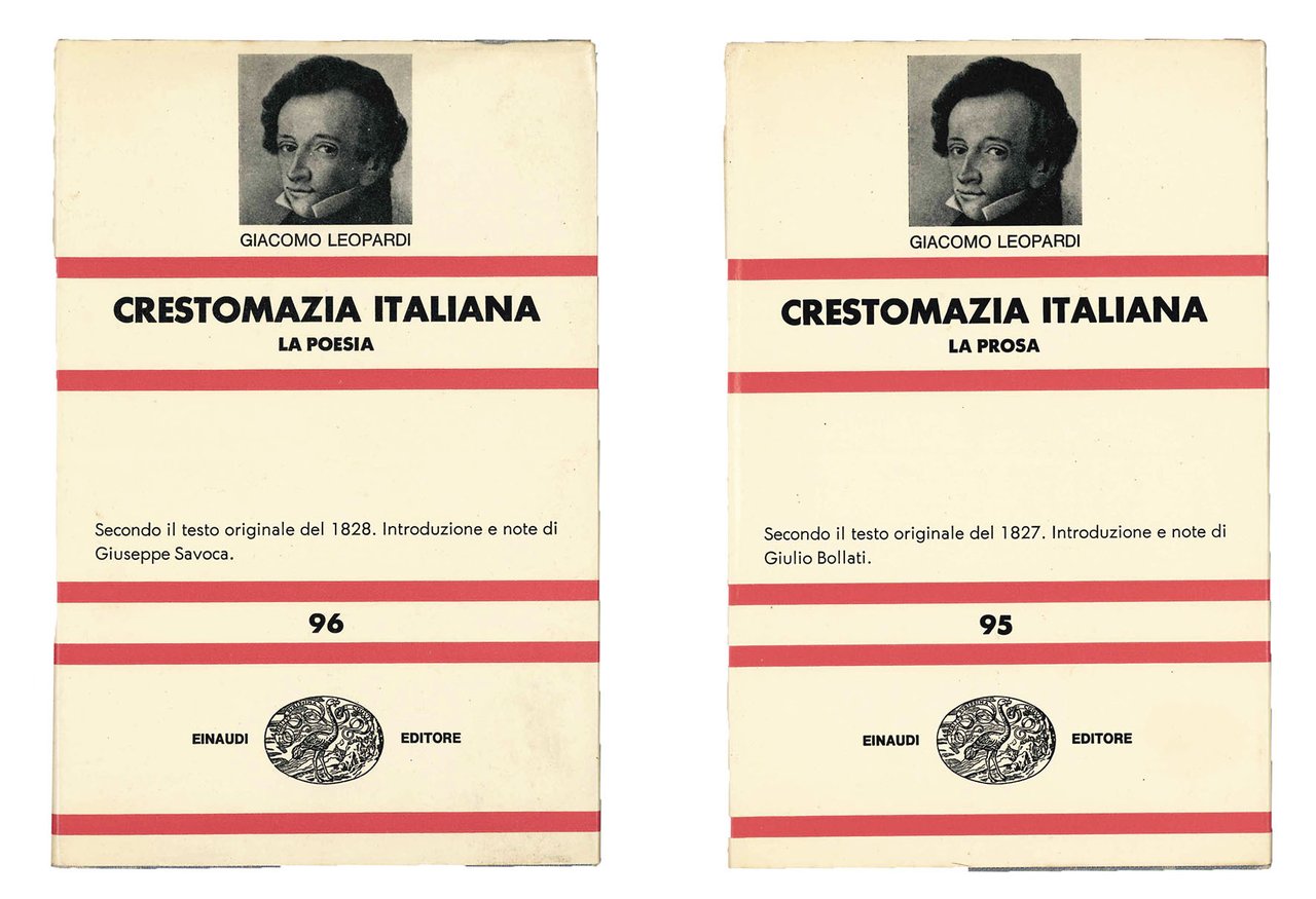 Due volumi: Crestomazia Italiana. La poesia - La Prosa. | Immagine principale