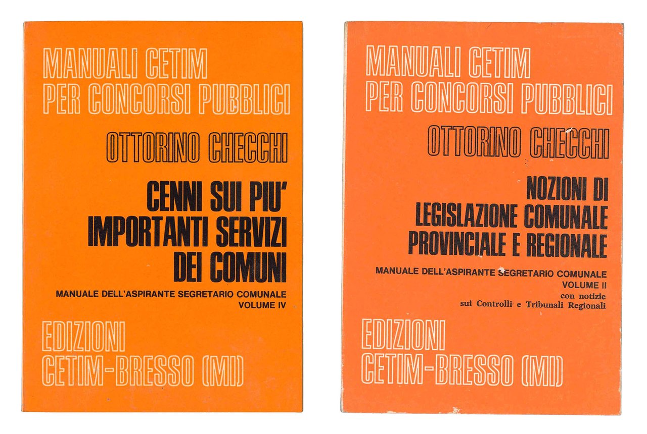 Due volumi del Manuale dell'aspirante segretario comunale: vol. II 'Nozioni … | Immagine principale