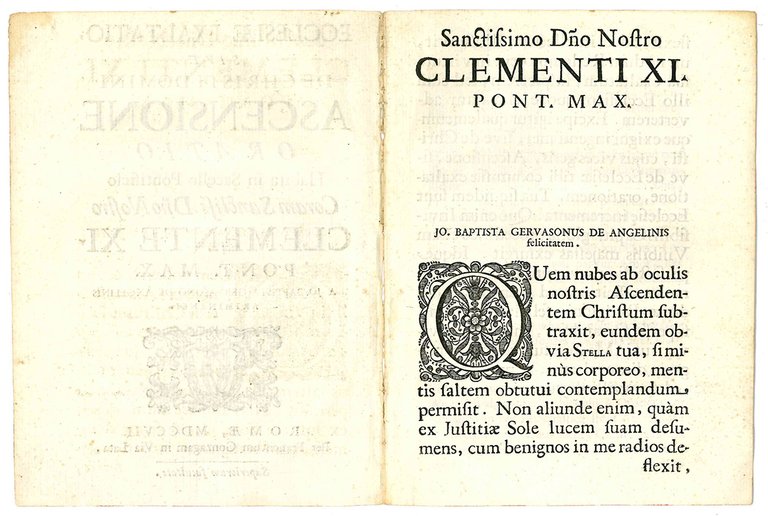 Ecclesiae exaltatio, sive de Christi Domini Ascensione oratio Habita in …