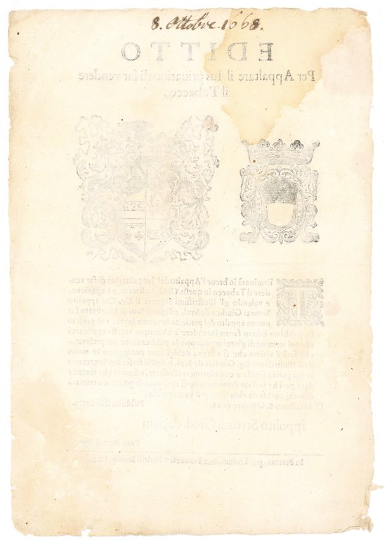 Editto per appaltare il Ius privativo di far vendere il … | Immagine Gallery 2