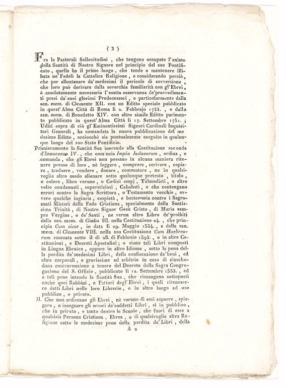 Editto sopra gli Ebrei | Immagine Gallery 3