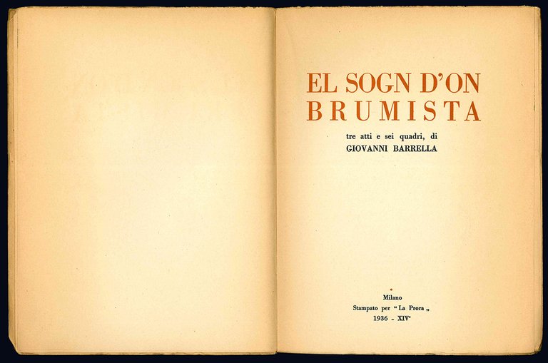 El sogn d'on brumista. Tre atti e sei quadri.