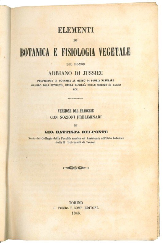 Elementi di Botanica e Fisiologia vegetale. Parte Prima: Organi e …