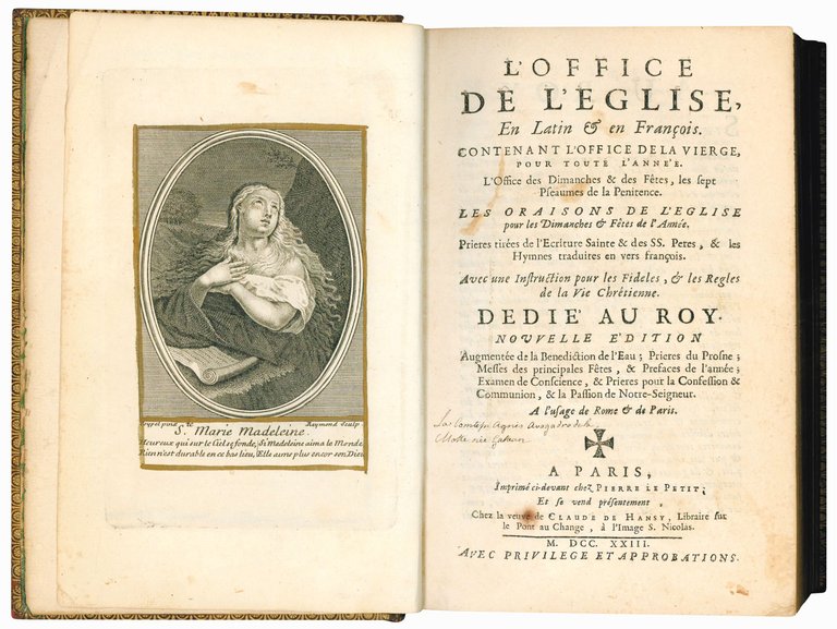 en latin et en français. Contenant l'Office de la Vierge …