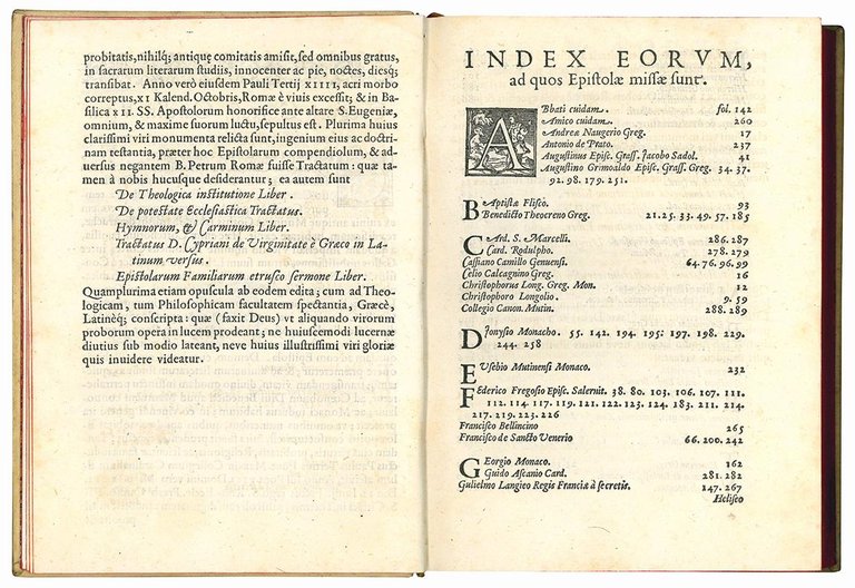 Epistolarum familiarium liber. Eiusdem Tractatus adversus negantem B. Petrum Apostolum …