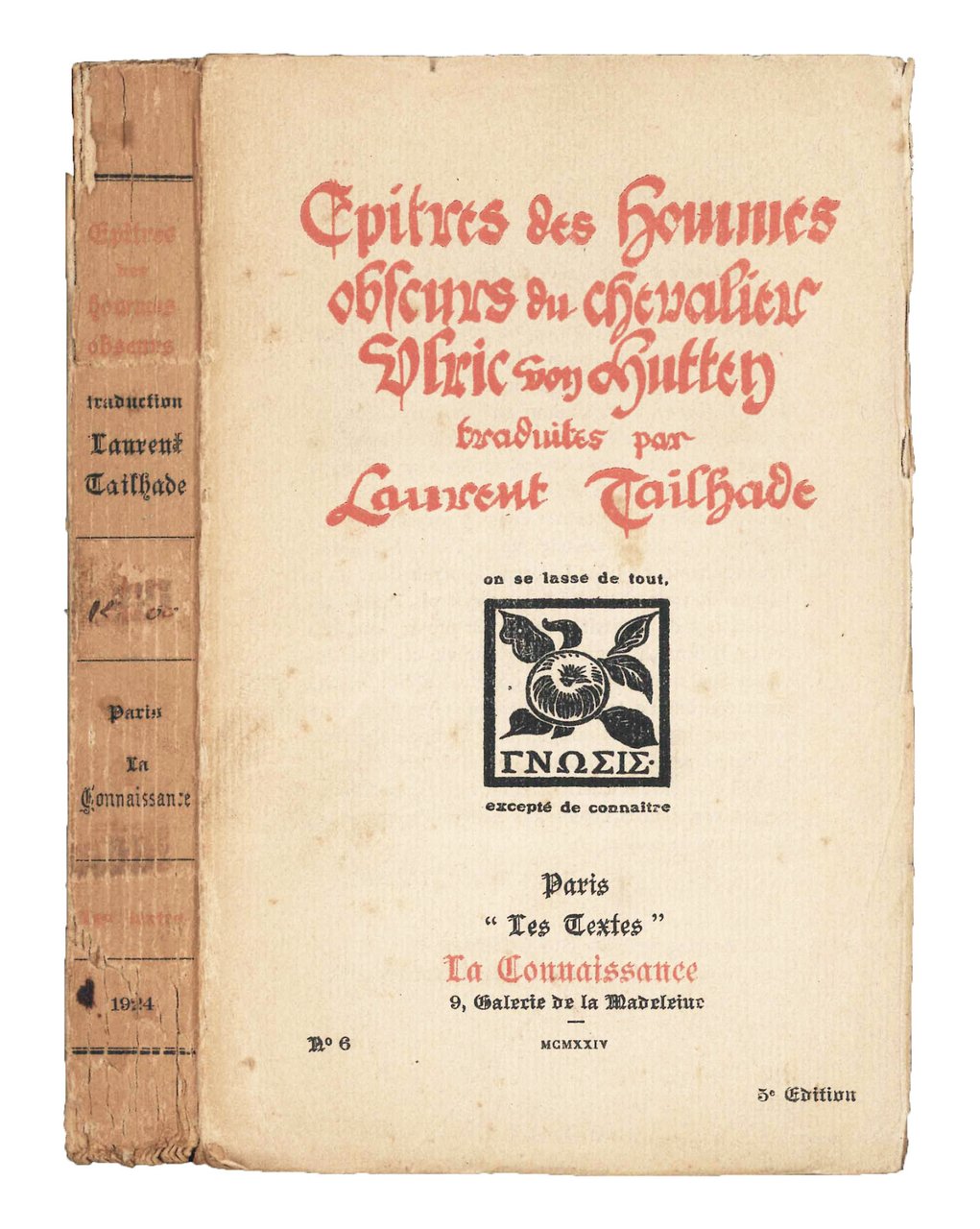 Epitres des hommes obscurs. | Immagine principale