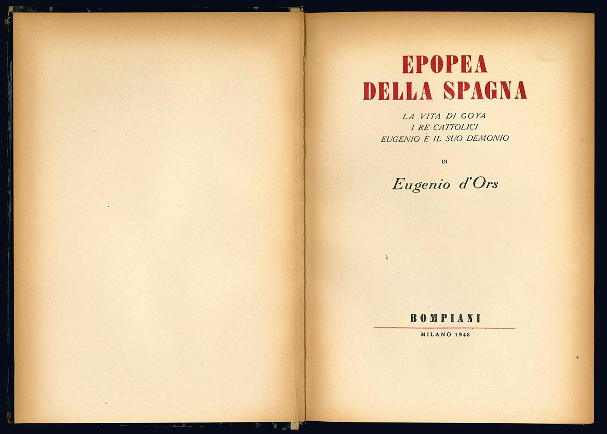Epopea della Spagna. La vita di Goya. I re cattolici. …