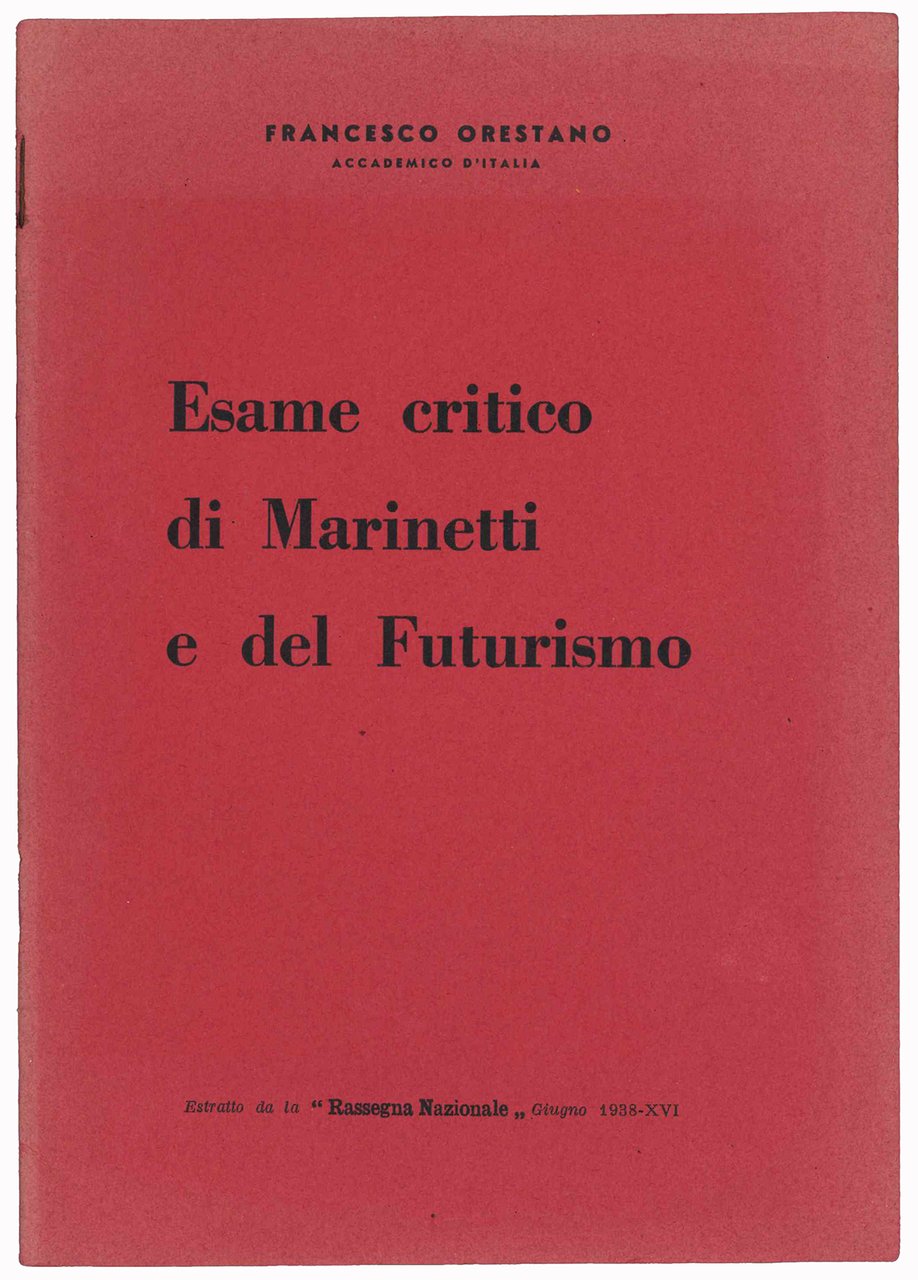 Esame critico di Marinetti e del Futurismo | Immagine principale