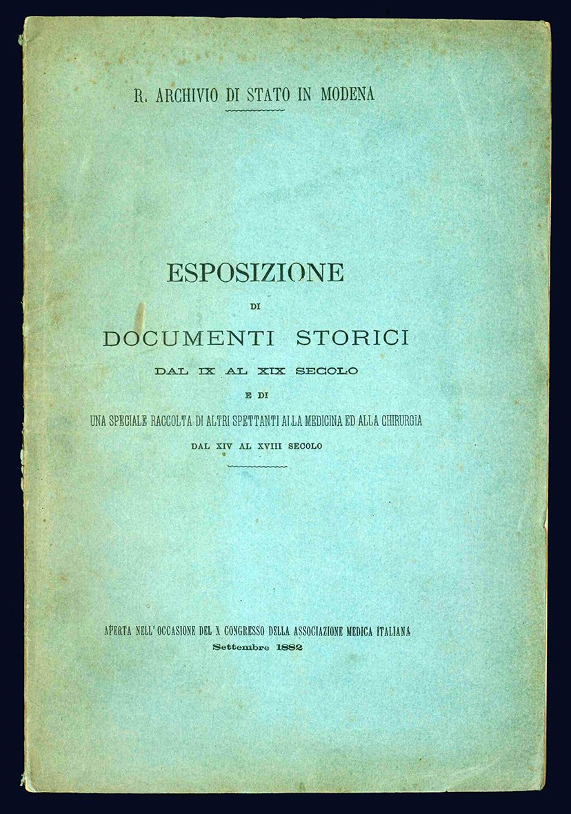 Esposizione di documenti storici dall'VIII al XIX secolo e di …