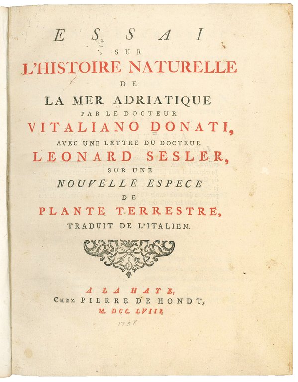 Essai sur l'histoire naturelle de la mer Adriatique par le …