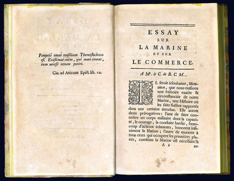 Essay sur la marine et sur le commerce.