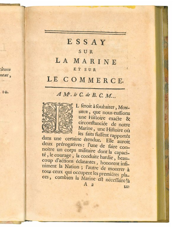Essay sur la marine et sur le commerce.