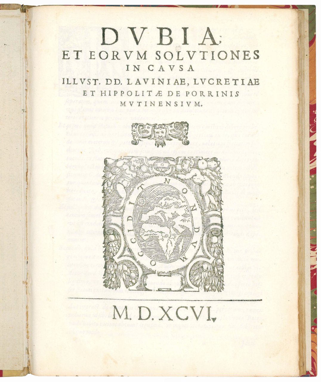 et eorum solutiones in causa illust. dd. Laviniae, Lucretiae et …