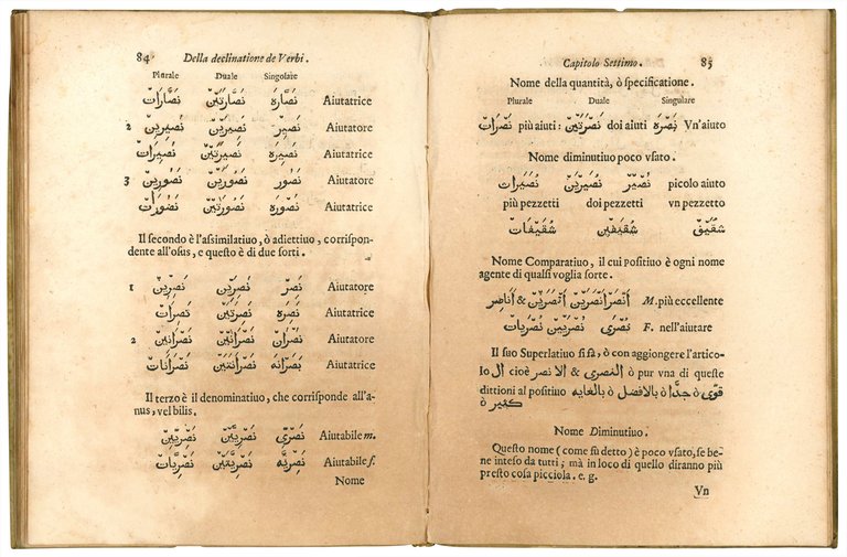 Fabrica overo dittionario della lingua volgare arabica, et italiana, copioso …