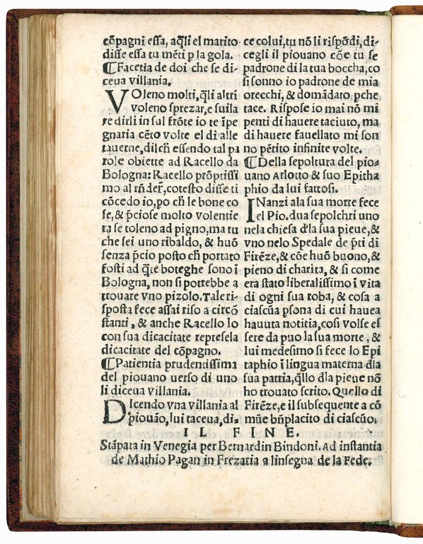 Facetie: Piacevoleze: Fabule: e Motti. Del Piovano Arlotto Prete Fiorentino, …