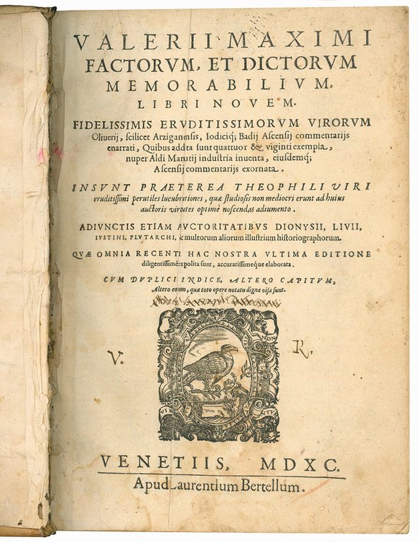 Factorum, et dictorum memorabilium, libri novem. Fidelissimis eruditissimorum virorum Oliverij, … | Immagine Gallery 1