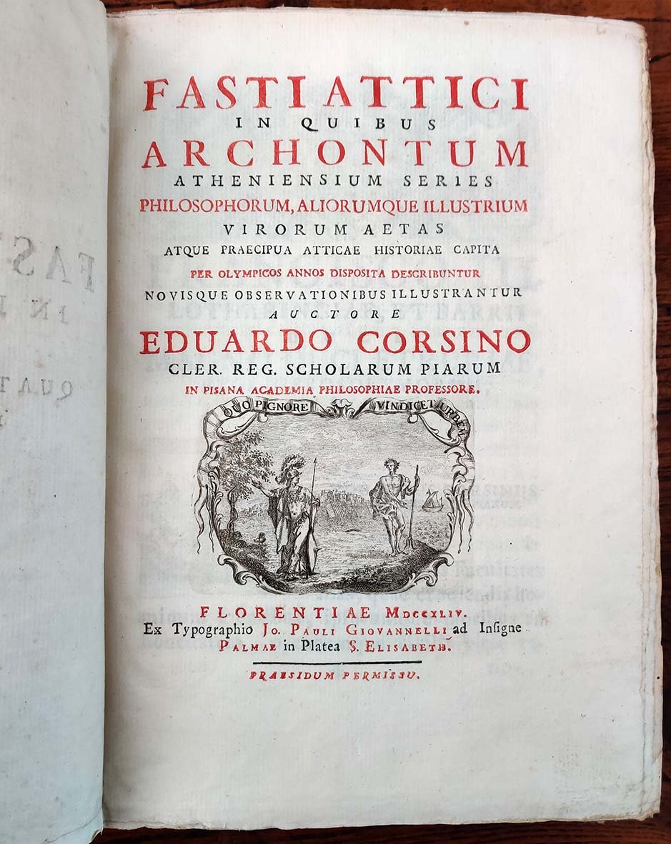 Fasti Attici in quibus archontum Atheniensium series philosophorum, aliorumque illustrium …