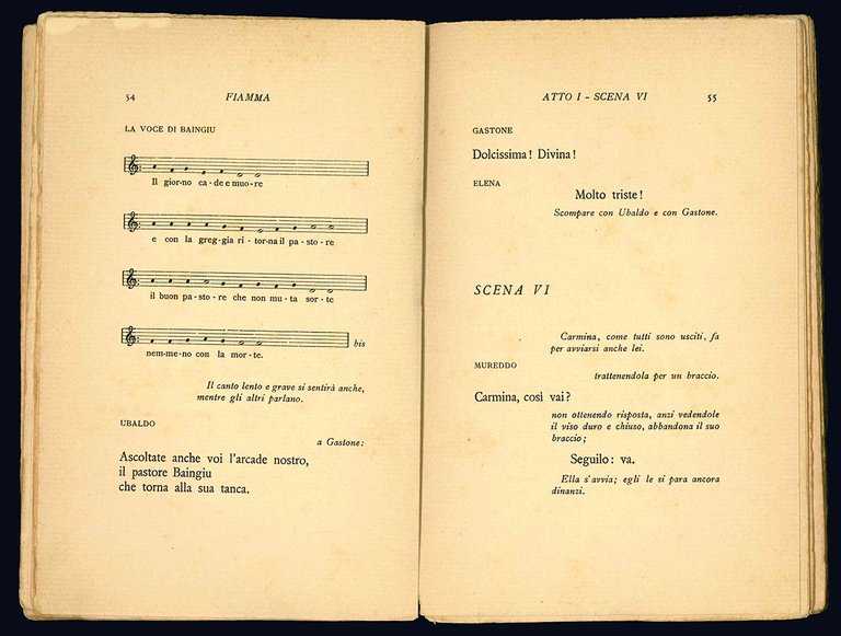 Fiamma. Tragedia in quattro atti.