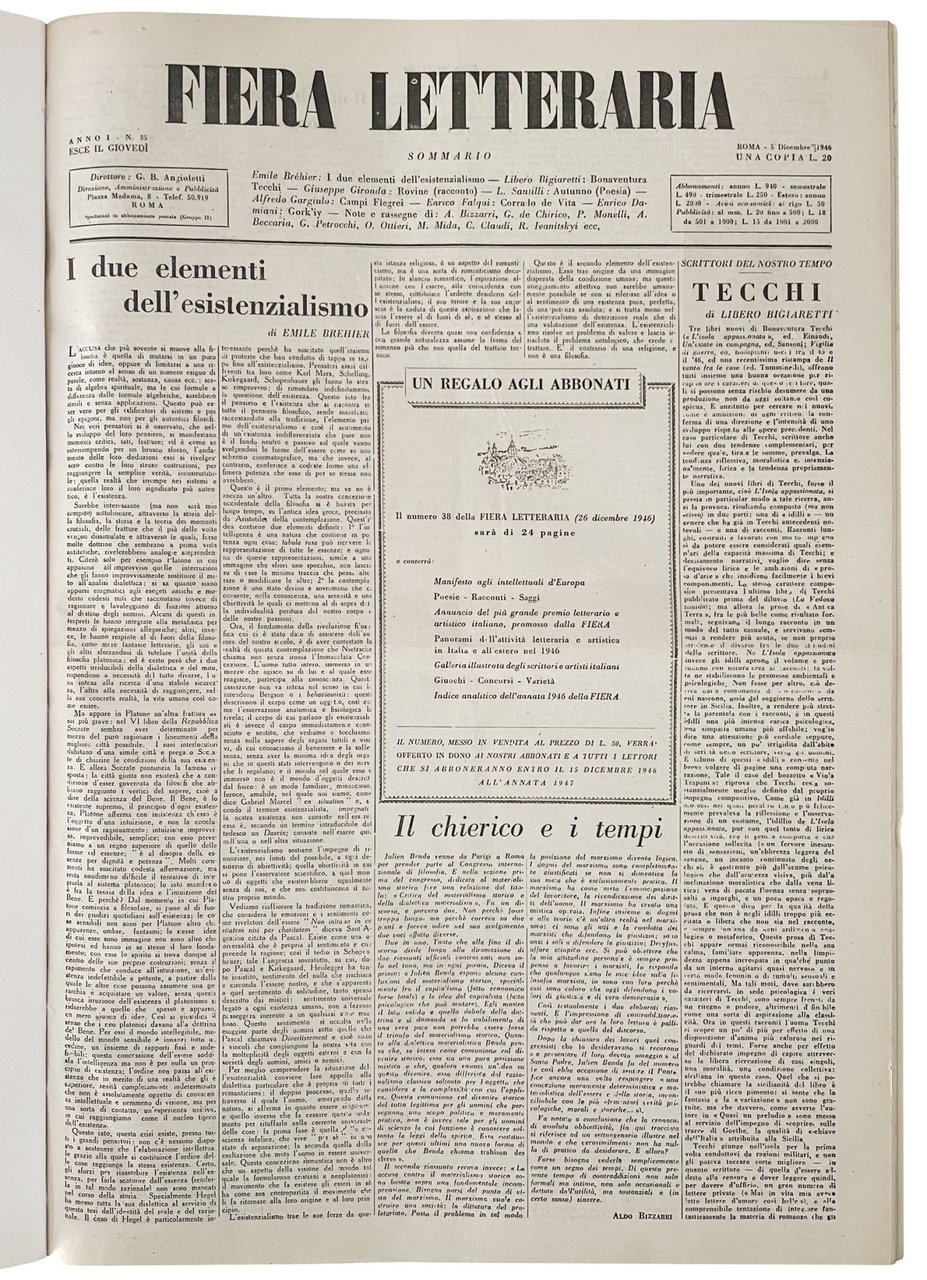 Fiera letteraria. Seconda serie. Anno I. Nn. 2-38. Anno II. …