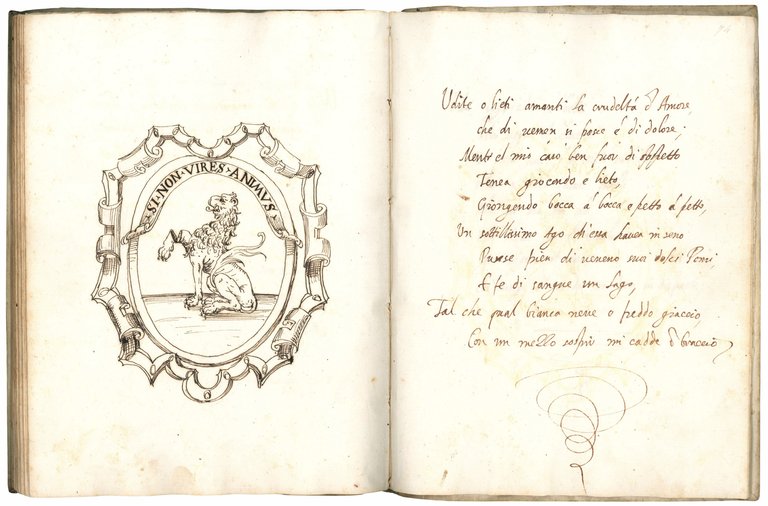 First line of text: "A chi tiene di me la …