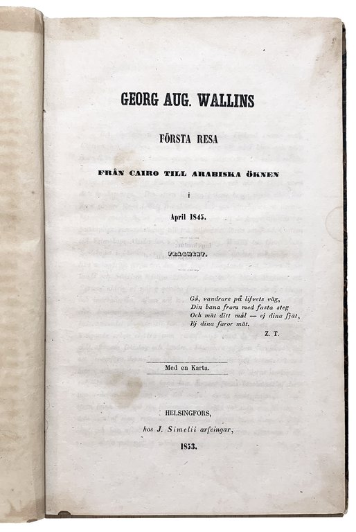 Första Resa fran Cairo till Arabiska Öknen i April 1845. … | Immagine Gallery 2