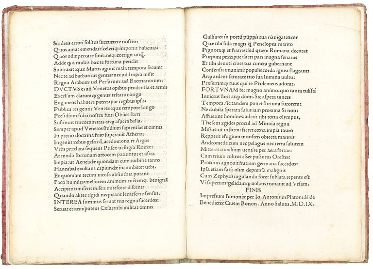Fortuna. Colophon: Impressum Bononiae per Io. Antonium Platonide[m] de Benedictis: …